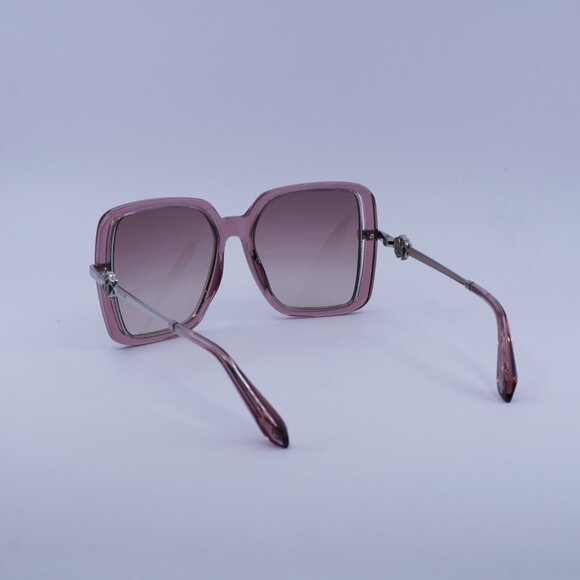 Roberto Cavalli SRC007 0D48 Sunglasses Pink Square Frame, Brown Lenses - Picture 7 of 11